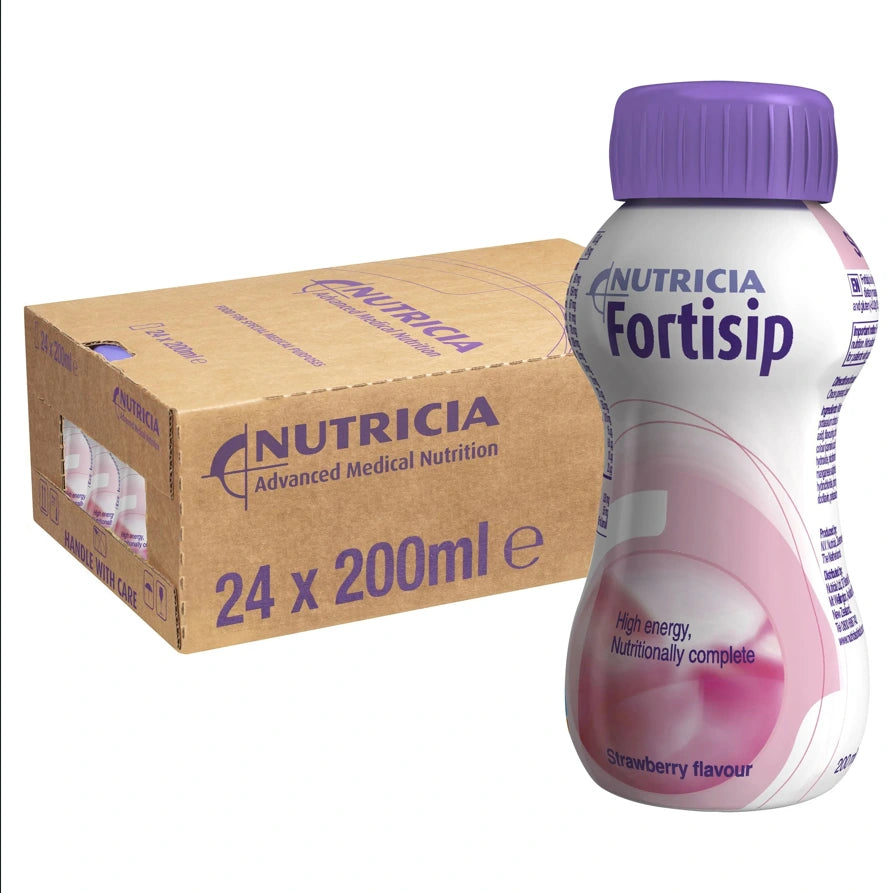 Nutricia Fortisip – 24 x 200ml (Strawberry Flavour)