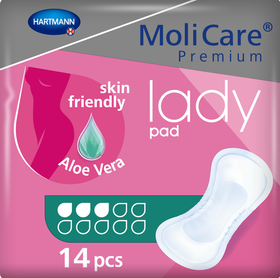 MoliCare Premium Lady Pad – Aloe Vera Skin-Friendly (14 Pieces)