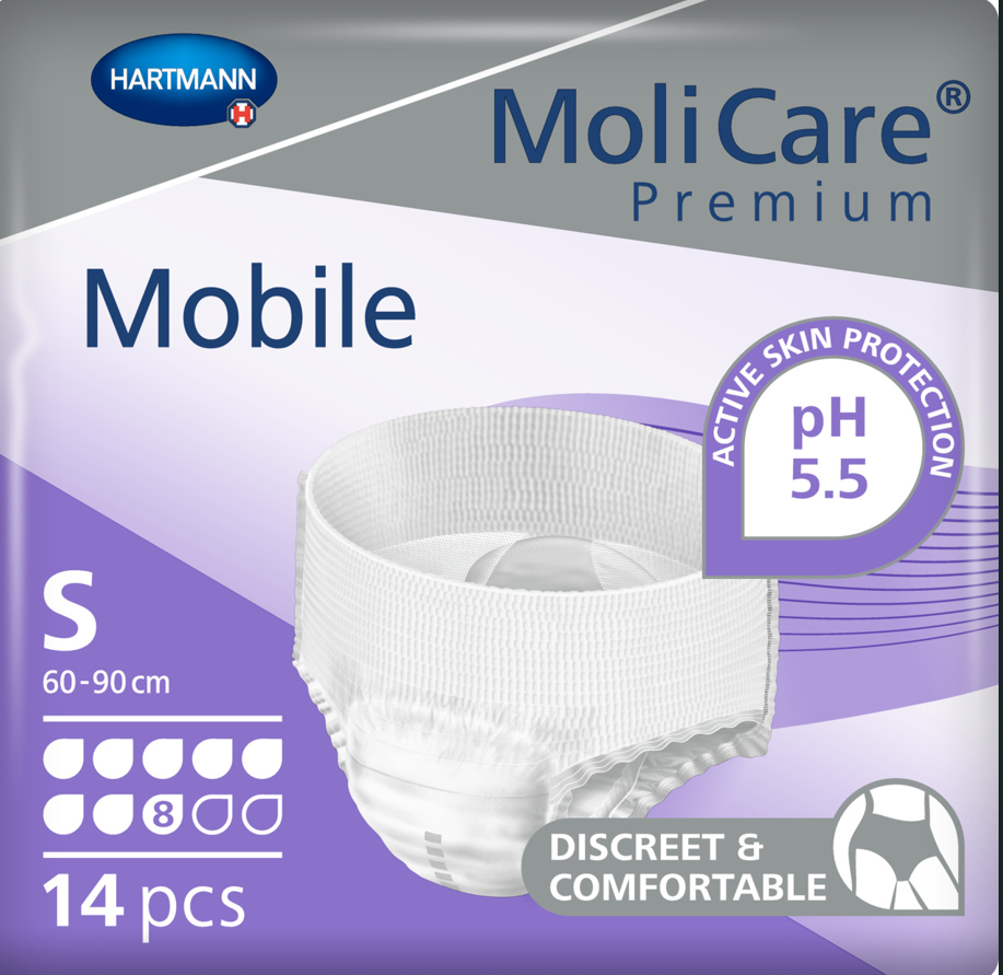 MoliCare Premium Mobile - Large (100-150 cm) - 14 pcs - 8 Drop Absorbency
