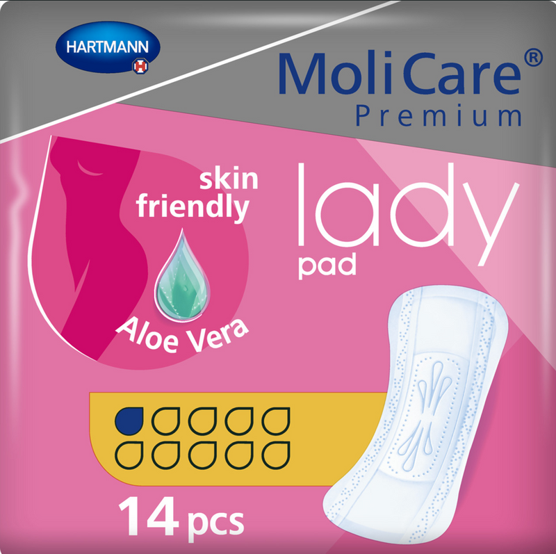 MoliCare Premium Lady Pad – Aloe Vera Skin-Friendly (14 Pieces)