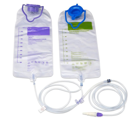 Covidien Kangaroo ePump Feeding Bag Set – 1000mL with Flush Bag