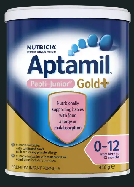 Aptamil Pepti-Junior Gold+ Infant Formula – 450g (0-12 Months)